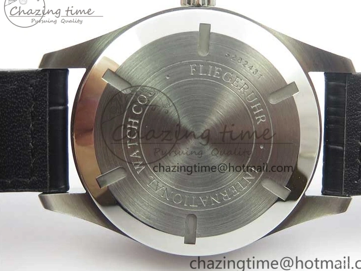 MIROTIME 0108 Affordable Mark XVII IW326501 FKF 1:1 Best Edition Black Dial on Black Leather Strap 7131